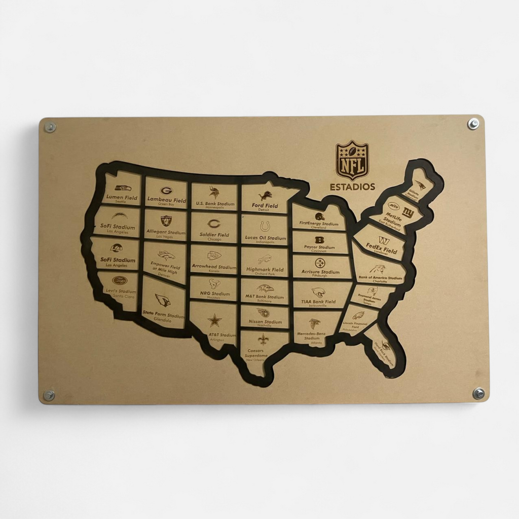 Mapa NFL Estadios